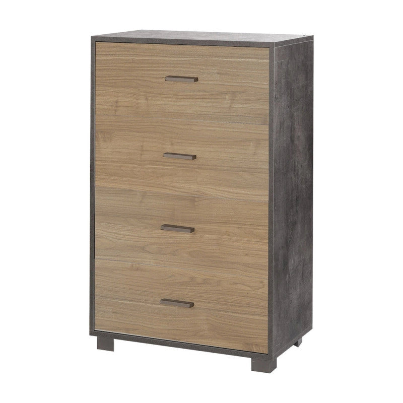 Mobile 4 Cassetti Kit Ossido Nero cm 70x41x112h - Sarmog