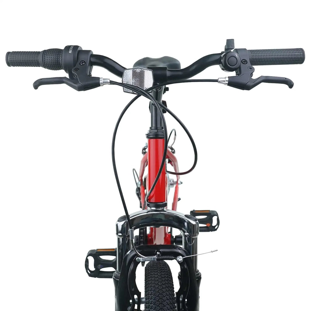 Bicicletta per Bambini 24 Pollici 6-Speed per 8-12 anni Rosso 42009567