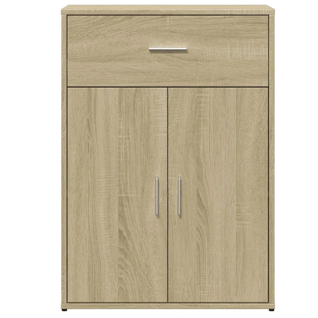 Buffet credenza cassettiera armadio mobile contenitore organizer cucina soggiorno rovere Sonoma 60 x 30 x 84 cm legno ingegnerizzato marrone 02_0031590