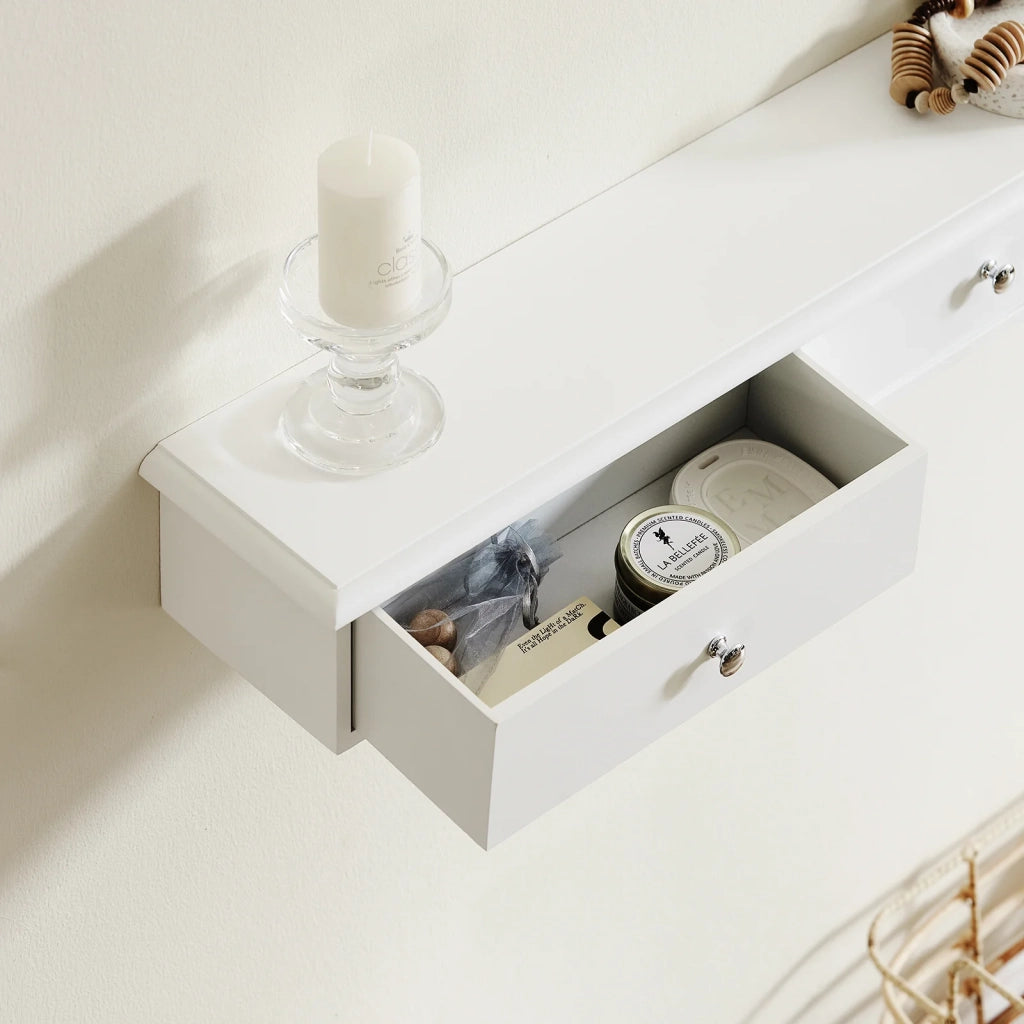Consolle Con 3 Cassetti Libreria Scaffale A Scala Libreria A Scala Bianco FRG43-L-W SoBuy