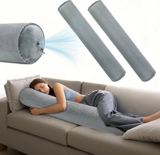 Piuma Inflabile per Sonno Laterale - Supporto Comodo per Adulti e Bambini - 120 x 20 cm