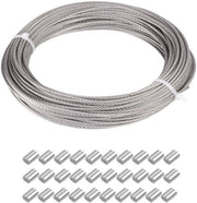 Fil di ferro in acciaio inossidabile 2mm - rivestimento in plastica - lunghezza 30 metri - carico massimo 140 kg - filo per giardinaggio - progetti di fai da te - creazione di gioielli - filo di acciaio