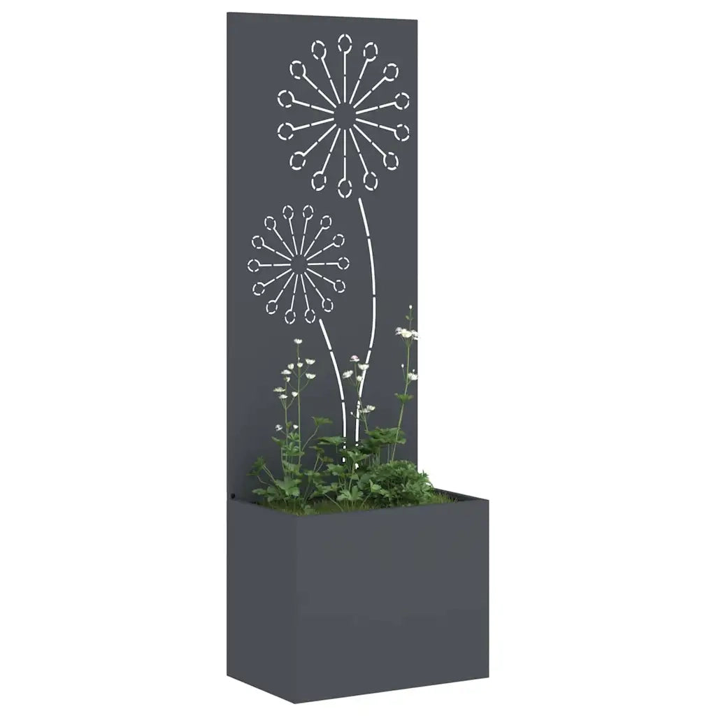 Schermo per privacy in giardino Traforo Antracite 50 x 150 cm 876457