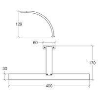 Lineabeta - Lampada Led A Specchio Ciari L.40 cm