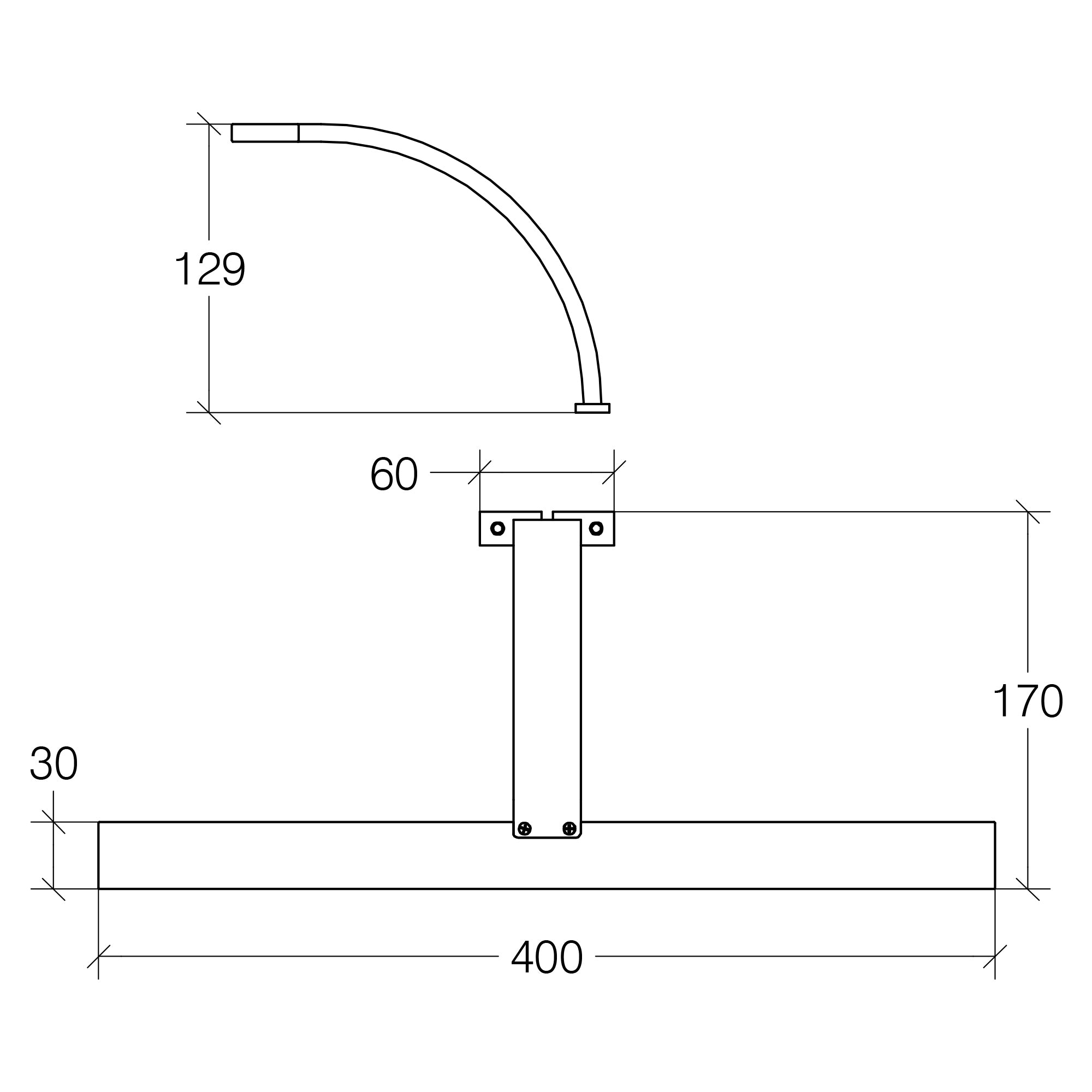Lineabeta - Lampada Led A Specchio Ciari L.40 cm
