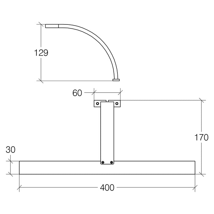 Lineabeta - Lampada Led A Specchio Ciari L.40 cm