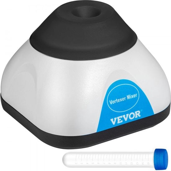 Mixer Vortice Max. 50 ml Capacità del Contenitore Mini Mixer Vortice Scuotitore Nero di Materiale PC e Silicone con Motor 4 W Quattro Piedini Antiscivolo per Laboratori Scuole e Uso Domestico