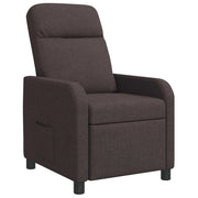 Poltrona reclinabile Marrone Scuro Tessuto 42034925