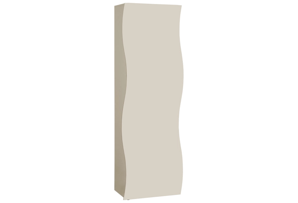 Armadio 1 Anta Onda 63x40x187,2 cm Finitura in Melamina Cachemire