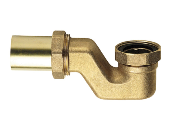 Sifone pesante in ottone fuso con dado 1 1/2 per colonna vasca