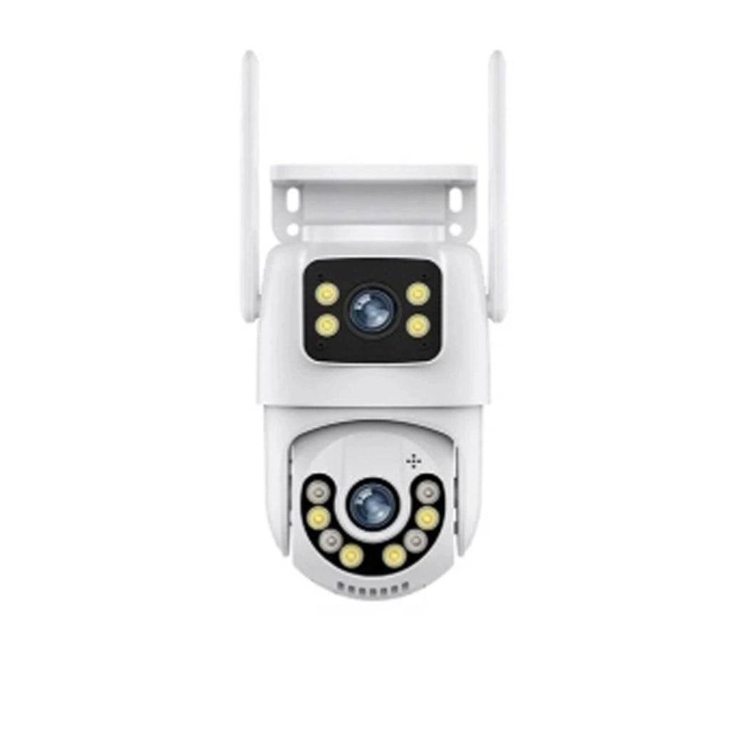 TELECAMERA VIDEOSORVEGLIANZA WIFI DOPPIA LENTE LED 3.6MM 2 ANTENNE JT-8697QJ