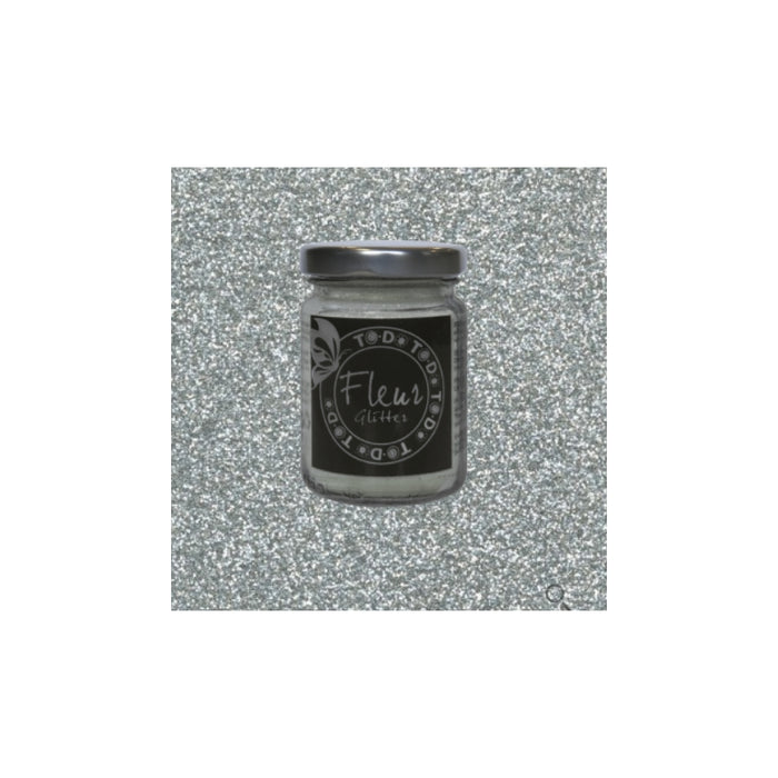 GLITTER DECORATIVO 90 GRAMMI COLORE SILVER