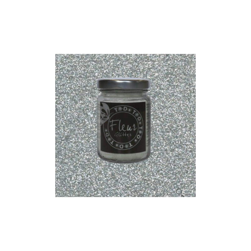 GLITTER DECORATIVO 90 GRAMMI COLORE SILVER