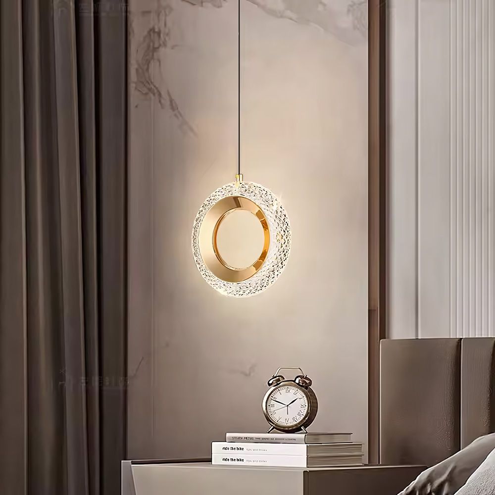 Lampadario A Sospensione In Cristallo G119-1cp Gold