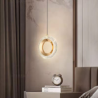 Lampadario A Sospensione In Cristallo G119-1cp Gold