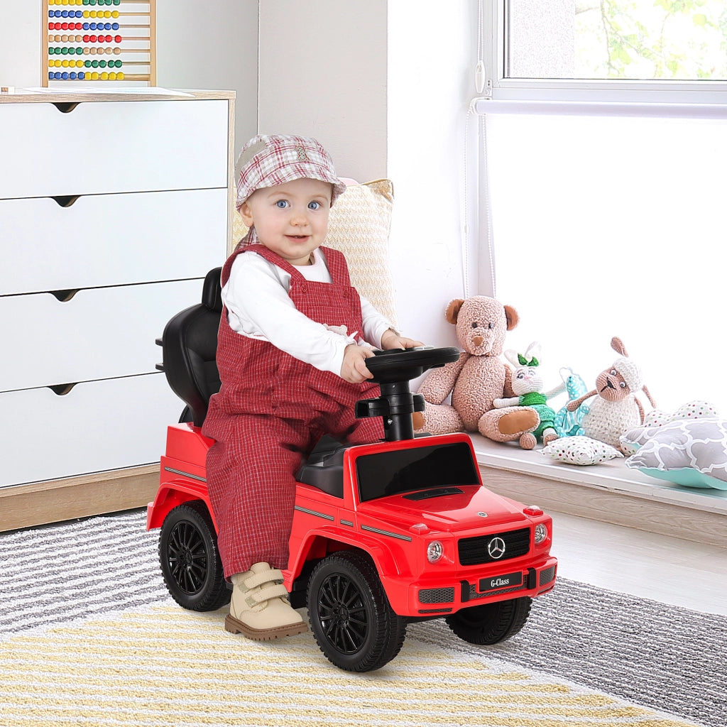 Porteur Auto per Bambini 12-36 Mesi ¨C Xylo ¨C Rosso con Clacson Parasole Pedane