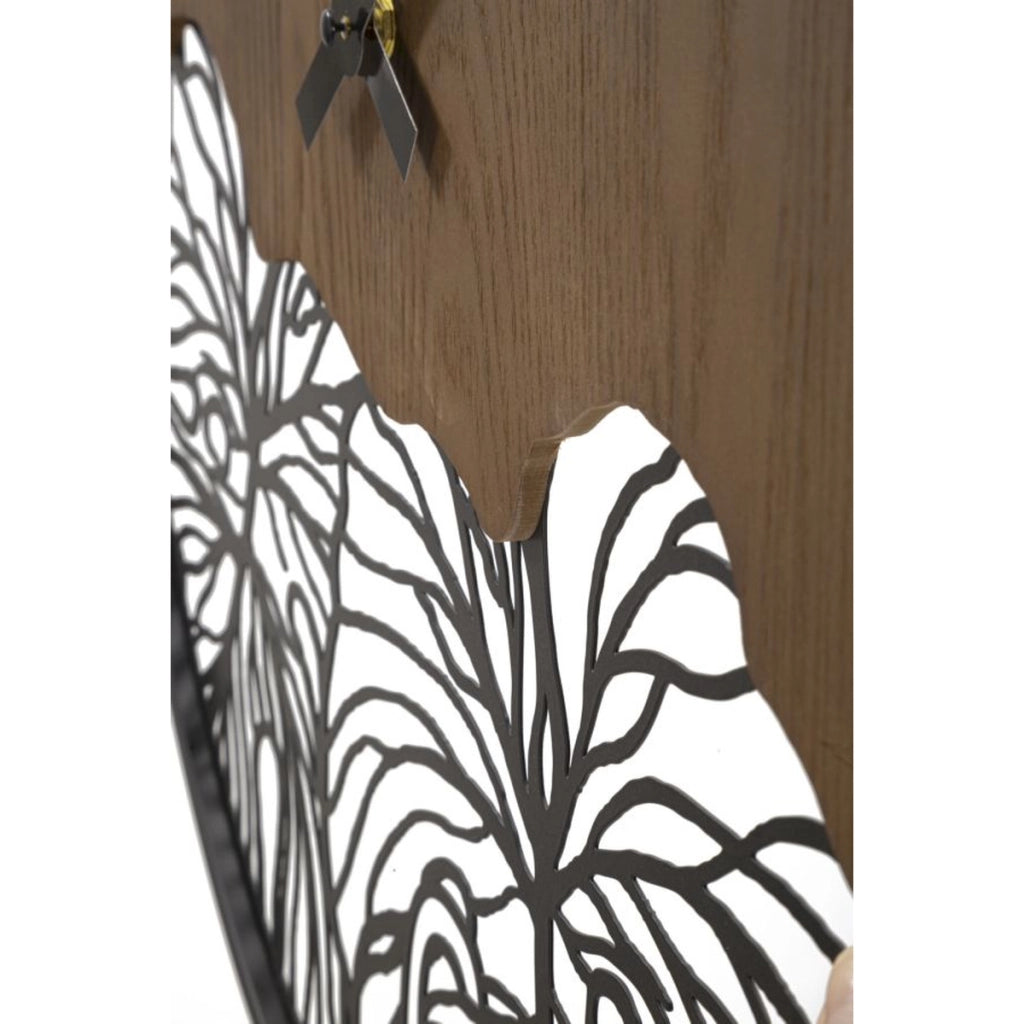 Orologio da Parete VKH263, Marrone, Metallo, 60x2x60 cm
