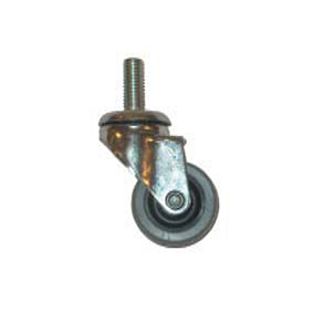 Ruota piroettante in gomma Ã˜ 40 mm. con perno
