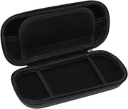 Tas da protezione per console di gioco con fodera rigida e bracciale per polso | PSP 3000 | 5 alloggi per cartucce di gioco | Borsa con tasca a rete | Impermeabile PU-EVA | Nero