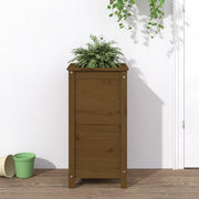Fioriera da Giardino Ambra 40x40x78 cm Legno Massello di Pino 825278