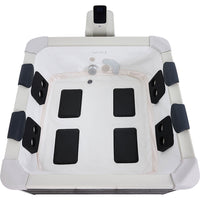 Vasca Idromassaggio da Esterno Spa Smontabile 180x180x65 cm 6 Persone Oslo Plus Pannello OLED