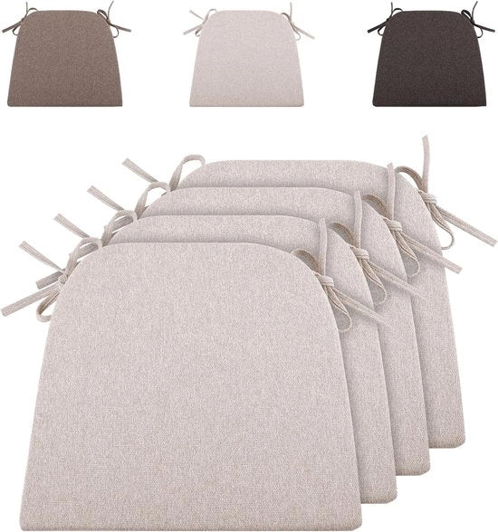 Cuscino per esterno - 4 pezzi - beige - 43 x 41 cm