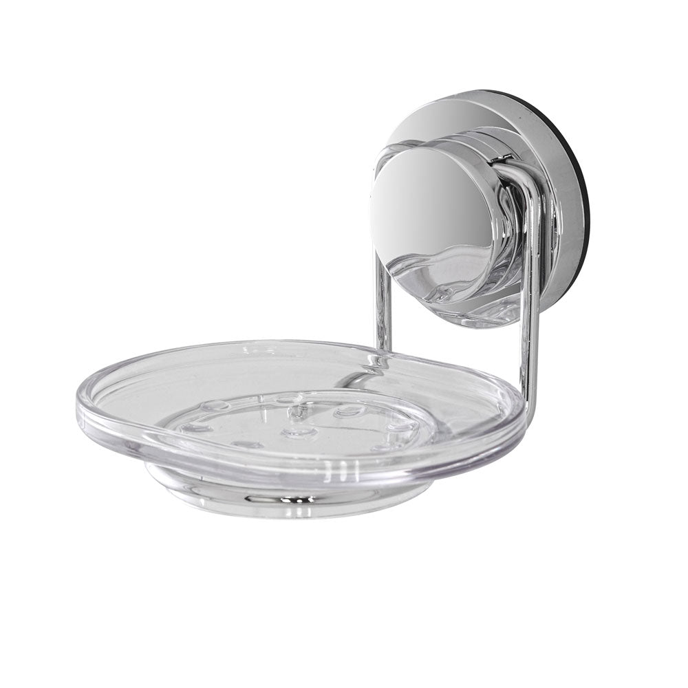 Porta Saponetta da Bagno con Ventosa in Acciaio Dinamik