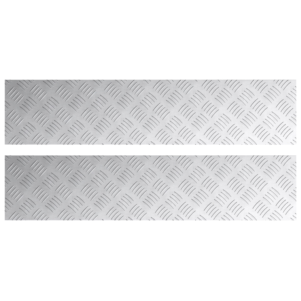 Piastretti Antiscivolo in Alluminio 2 pz 90x20 cm