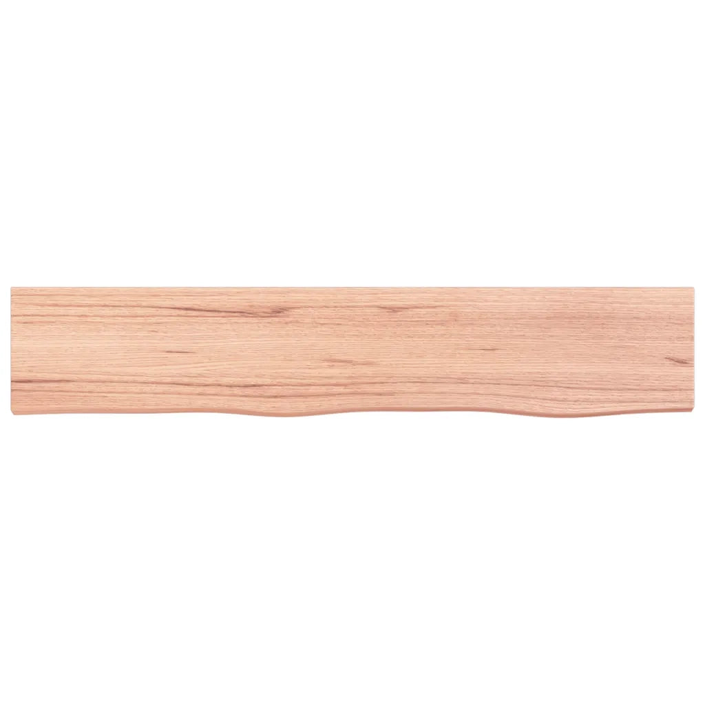 Ripiano Muro Marrone Chiaro 100x20x2cm Massello Rovere Trattatocod mxl 80116