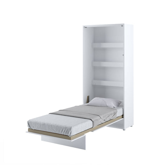 Lenart bed concept letto da parete verticale cm101x46-228x217H Bianco Lucido