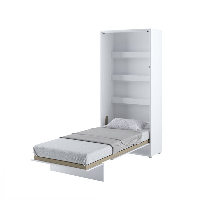 Lenart bed concept letto da parete verticale cm101x46-228x217H Bianco Lucido