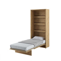 Lenart bed concept letto da parete verticale cm101x46-228x217H Rovere