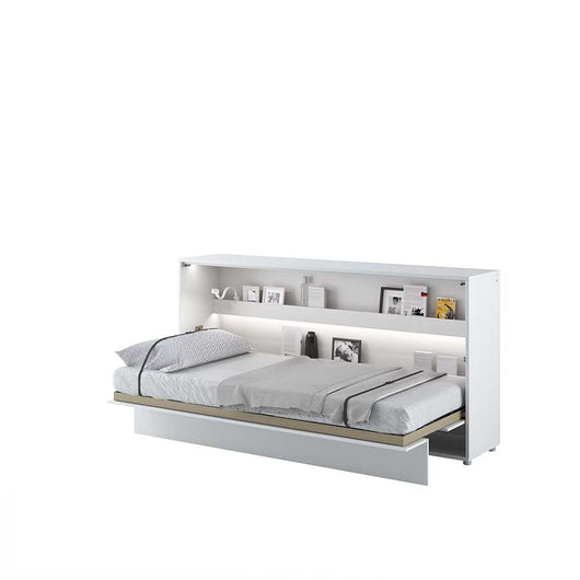 Lenart bed concept letto da parete orizzontale cm211x46-118x107H Bianco Opaco