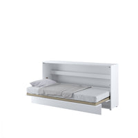 Lenart bed Concept letto da parete orizzontale cm211x46-118x107H Bianco Lucido
