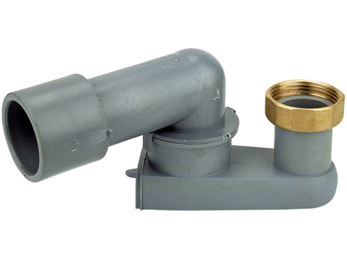 Sifone in plastica regolabile con scarico ad incollare 1 1/2