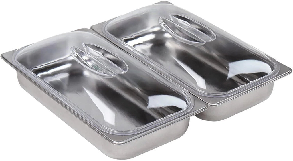 Scaldavivande elettrico 2 x 2,5 litri in acciaio inox mantenimento temperatura coperchi trasparenti scaldavivande scaldavivande 01_0000440