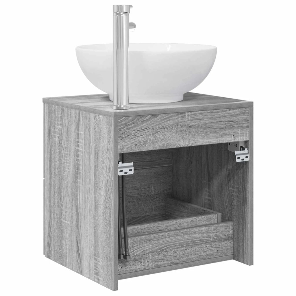 Mobile Lavabo da Parete Sonoma grigio 49,5 x 44,5 x 66,5 cm