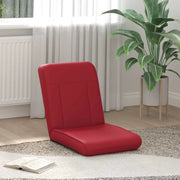 Sedia da Pavimento Rosso Vino 50 x 73 x 60 cm Pelle Sintetica 42028161