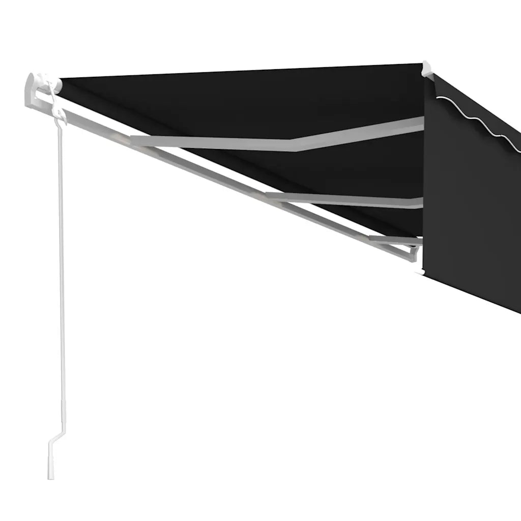 Tenda da Sole Retrattile Automatica con Parasole 6x3m Antracite 3069369