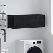 Mobiletto a muro Rovere Nero 100 x 36,5 x 35 cm