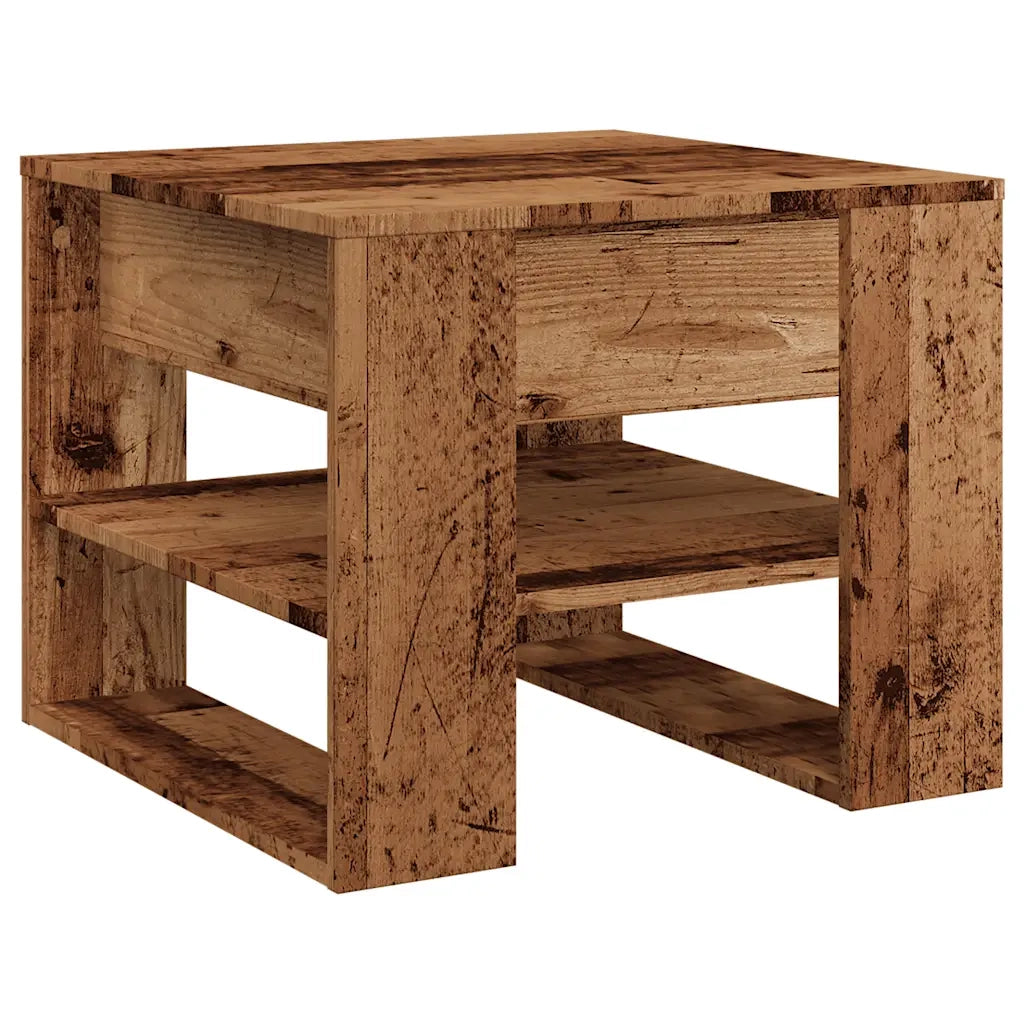 Tavolino da Salotto Legno Vecchio 55,5x55x45 cm in Truciolato