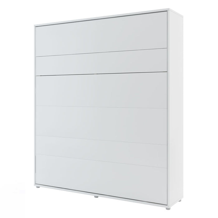 Lenart Bed concept letto da parete verticale cm191x46-228x217H Bianco opaco