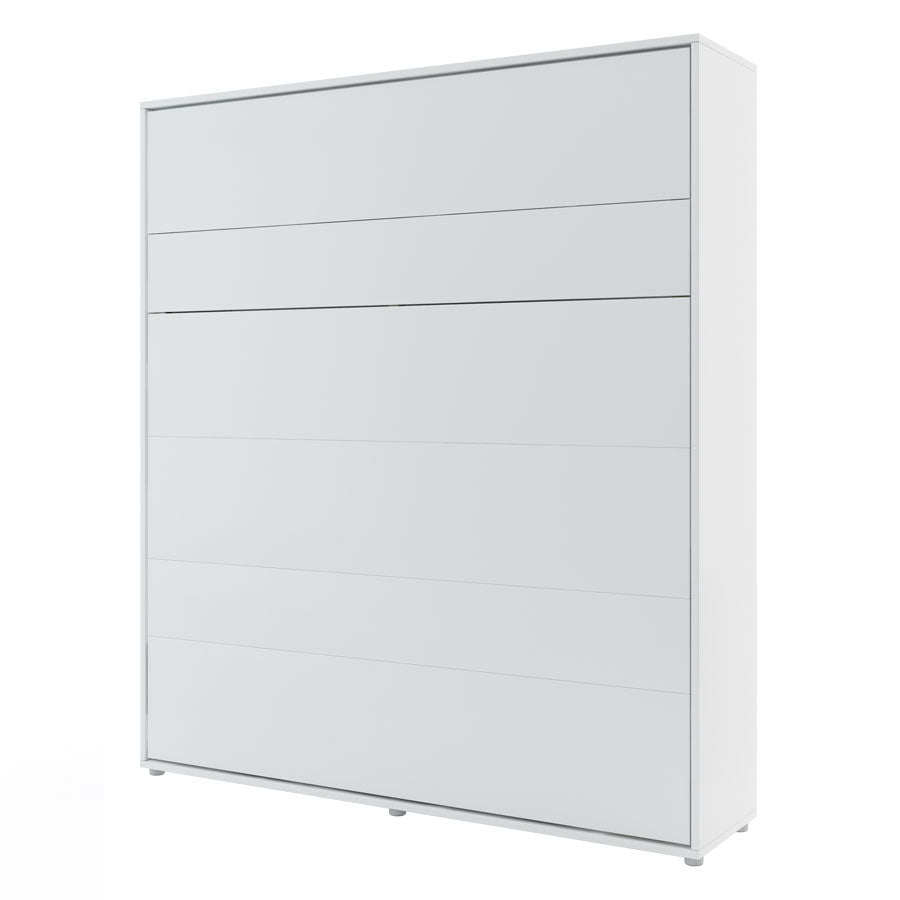 Lenart Bed concept letto da parete verticale cm191x46-228x217H Bianco opaco