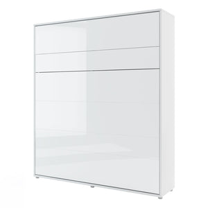 Lenart Bed concept letto da parete verticale cm191x46-228x217H Bianco lucido