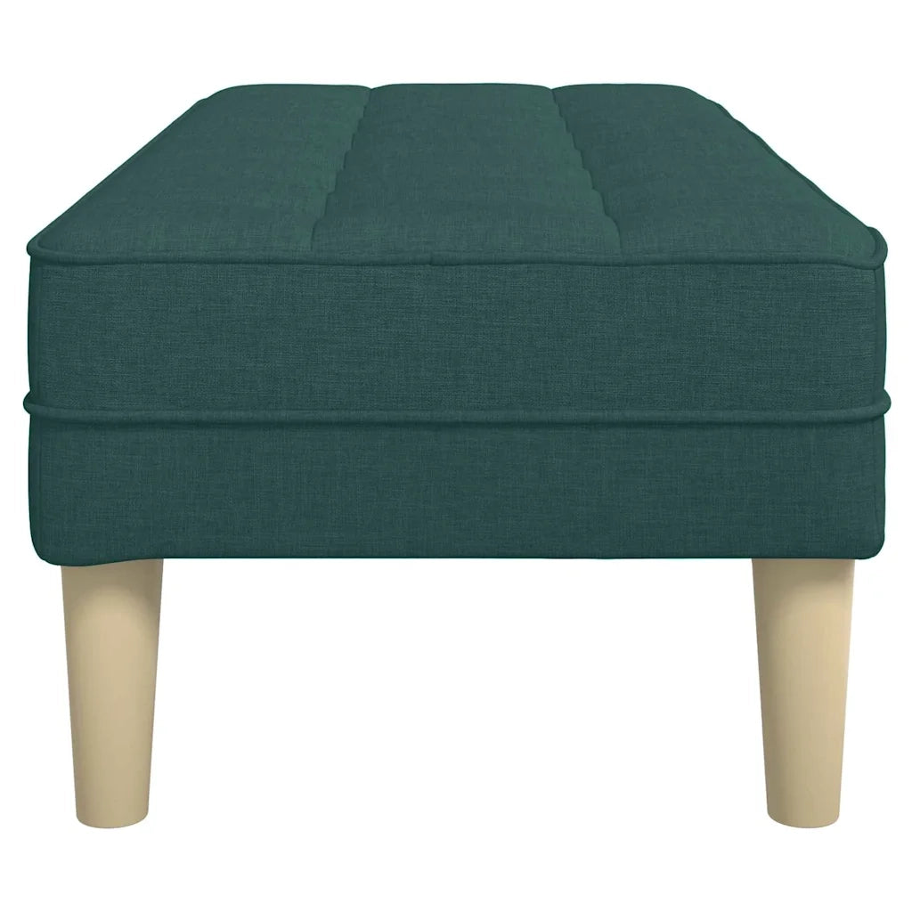 panchina con cuscino Verde Scuro 113 x 57 x 39 cm Tessuto 42001939