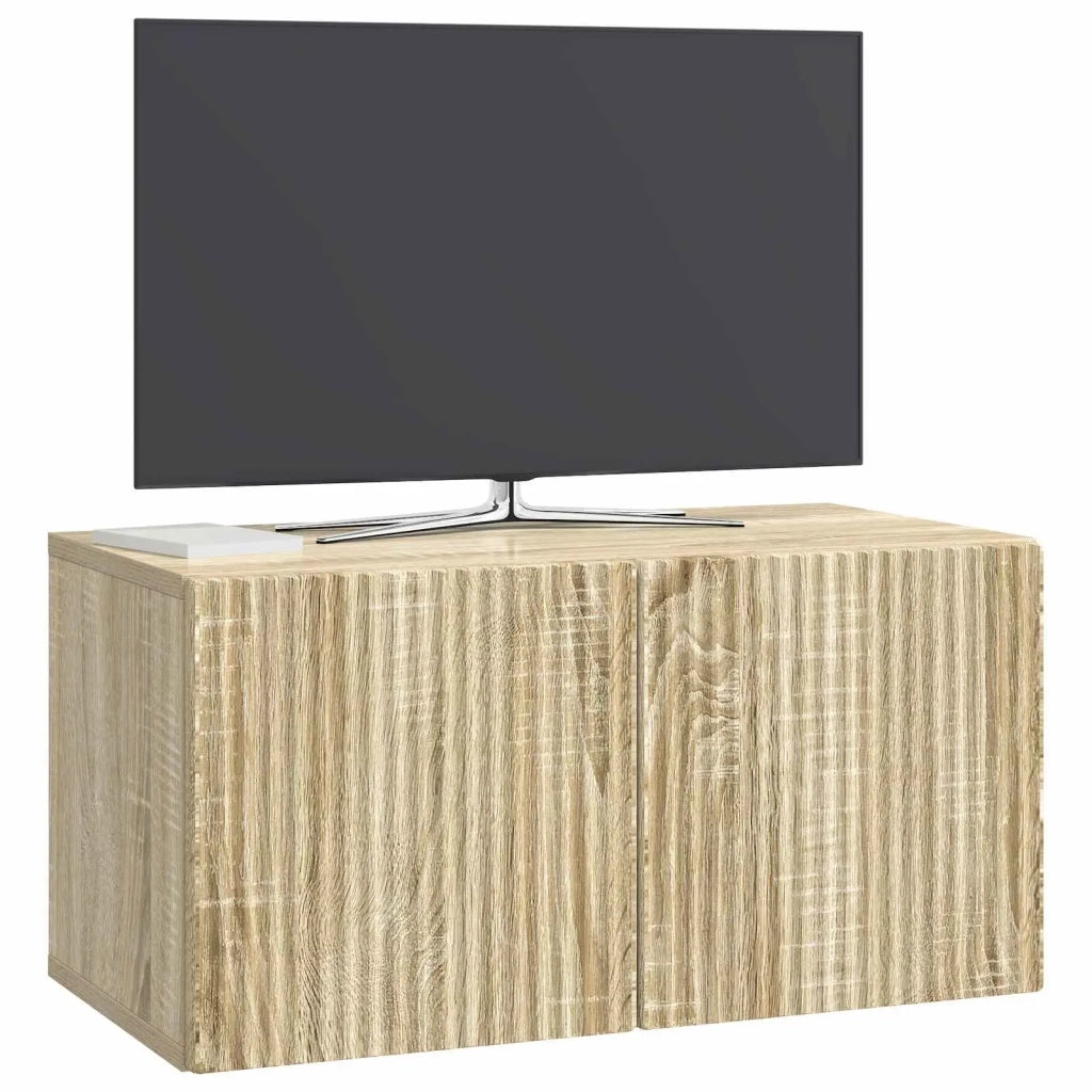 Mobile Porta TV da Muro Rovere Sonoma 59,5 x 31 x 30 cm