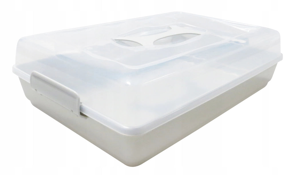 Contenitore rettangolare in plastica KADAX per torte, pasticcini, scatola per torte, grande