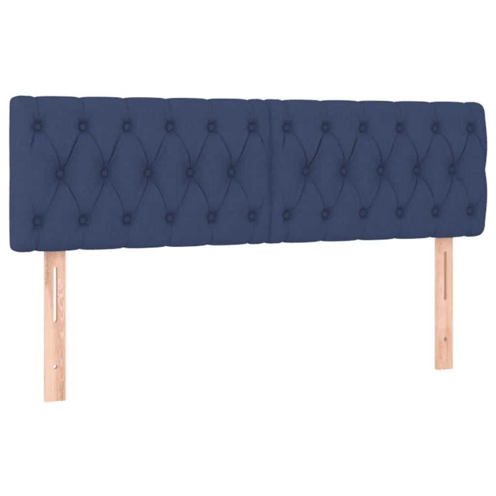 Testiera | Testata Blu 144x7x78/88 cm in Tessuto