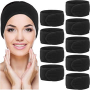 Bande di capelli in acciaio inossidabile - Regolabili - Comode e anti-slip - 10 pezzi - Adatti per doccia e sport - Ideali per...