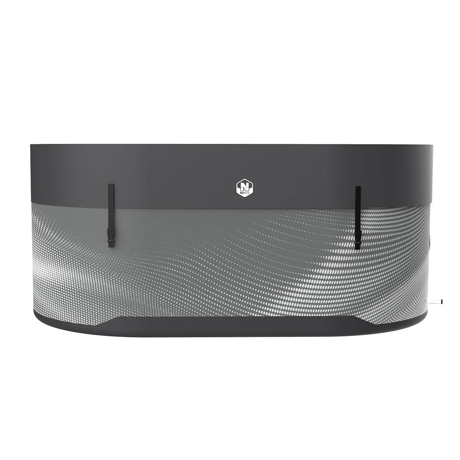 Piscina in Drop Stitch per Bagni di Ghiaccio 170x92x67A cm NetSpa Jarvi Grigio